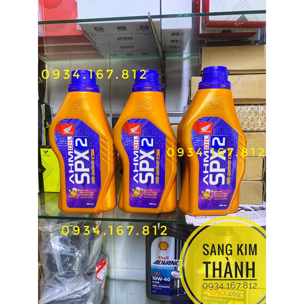 Nhớt Honda Tổng Hợp Tay Ga SPX2 10w30 800ml Chính Hãng