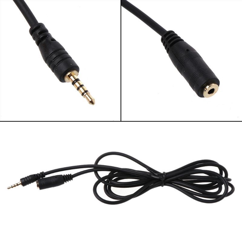 150cm 2.5mm Male to Female Jack Extension  AUX Cable Cord for Smartphone 2.