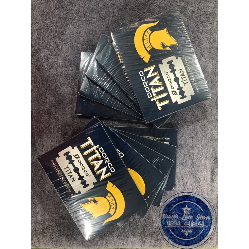 Dao lam Dorco Titan mẫu mới 2023 .Hàng công ty. Hộp 100 lưỡi lam.