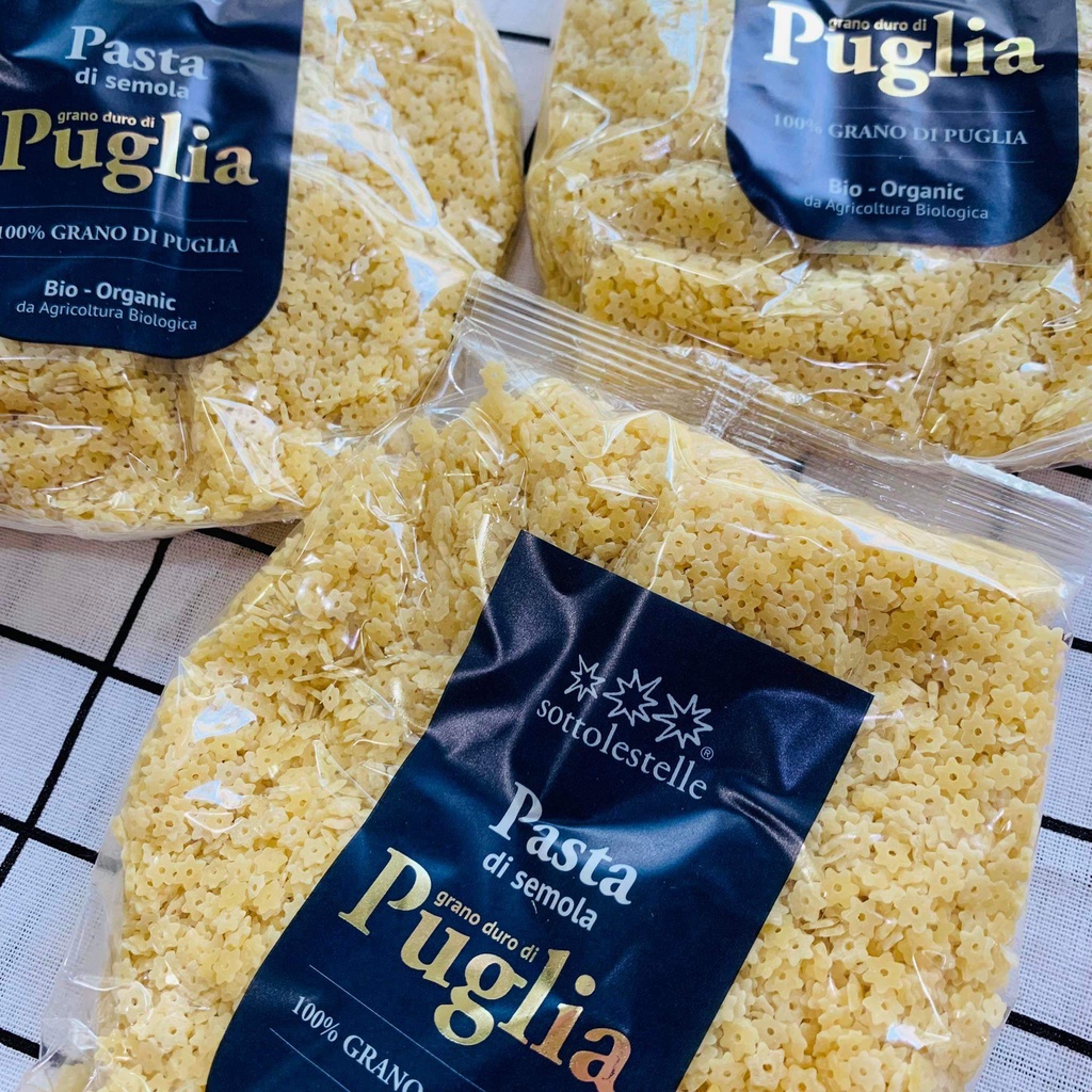Nui Sao Hữu Cơ Cao Cấp Sottolestelle - Bioitalia 500g cho bé ăn dặm 7m+