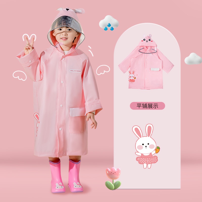 Áo Mưa Ba Chiều Họa Tiết Khủng Long Hoạt Hình Dành Cho Bé Trai Và Bé Gái