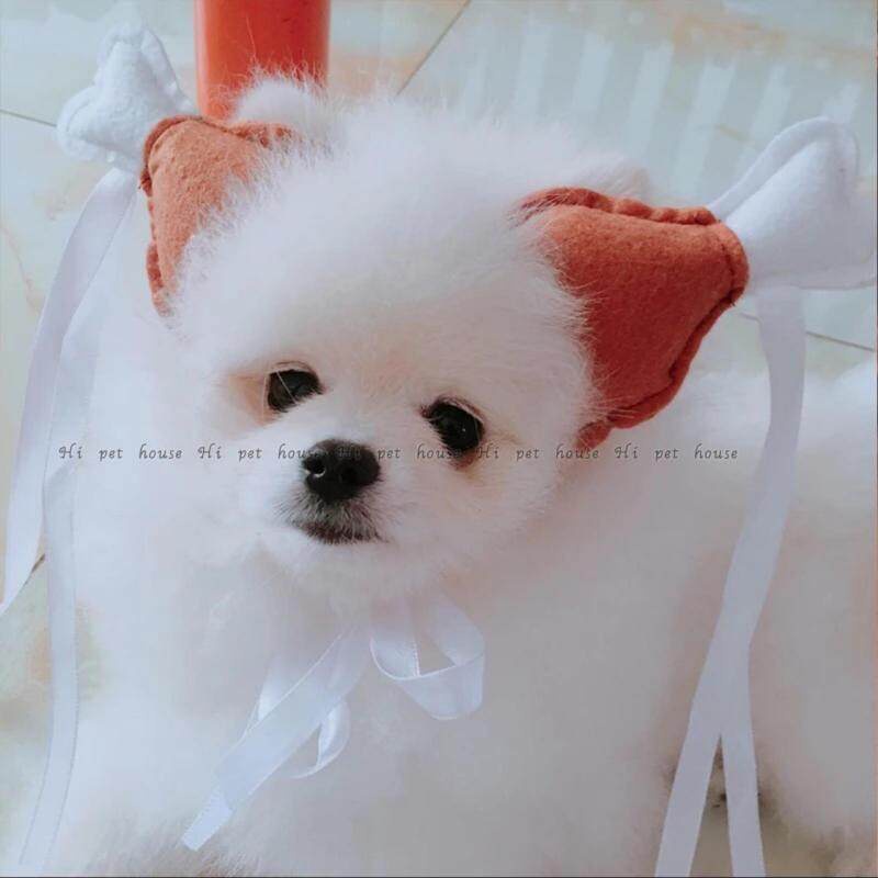 Vòng đeo chân hình đùi gà hóa trang vui nhộn cho thú cưng