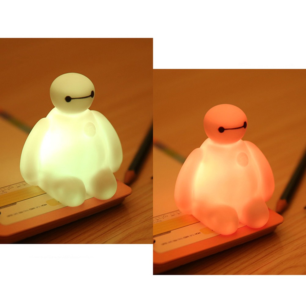 Đèn ngủ bóng LED đổi màu hình Baymax cho phòng ngủ bé