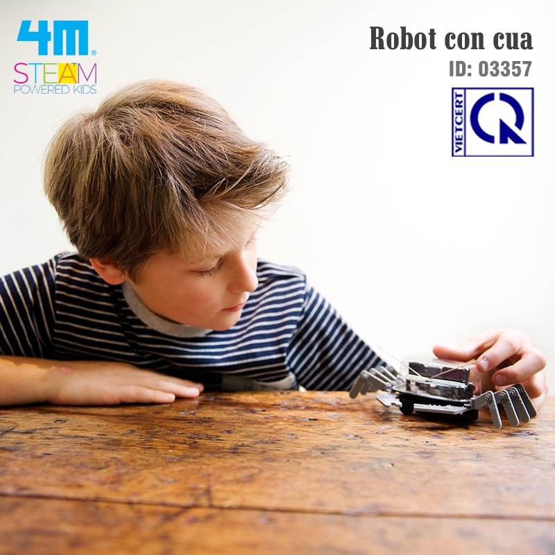 Robot con cua 4M-đồ chơi khoa học giúp phát triển tư duy cho trẻ. Hàng chính hãng bảo hành 12 Tháng Toàn quốc