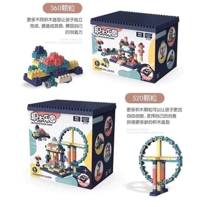 Bộ Đồ chơi xếp hình 520 chi tiết phát triển trí tuệ cho bé