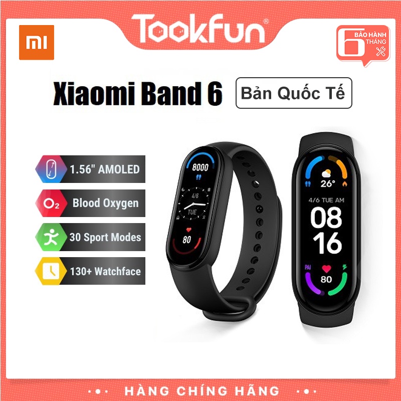 Vòng tay theo dõi sức khoẻ Xiaomi mi band 6