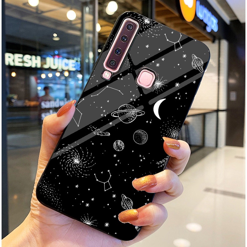 Ốp Lưng SAMSUNG GALAXY A9 2018 Ốp kính bóng cao cấp Phi Hành Gia