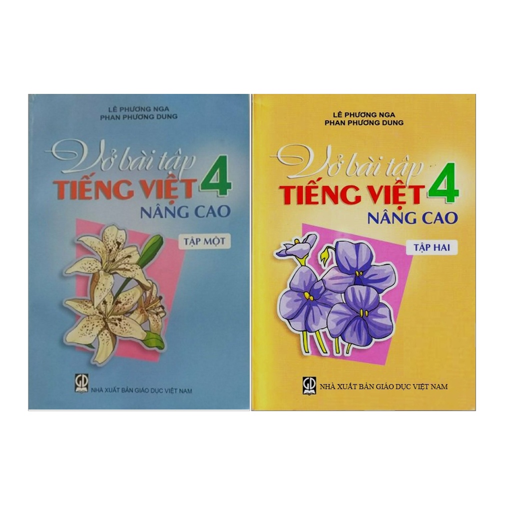 Sách - Combo Vở Bài Tập Tiếng Việt Nâng Cao Lớp 4 (Tập 1+Tập 2)