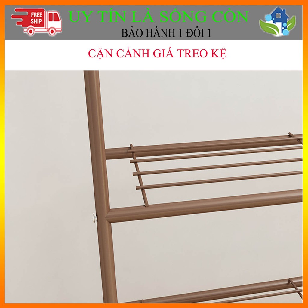 Kệ quần áo chữ A khung kim loại nhập khẩu 2 tầng để quần áo, giày dép