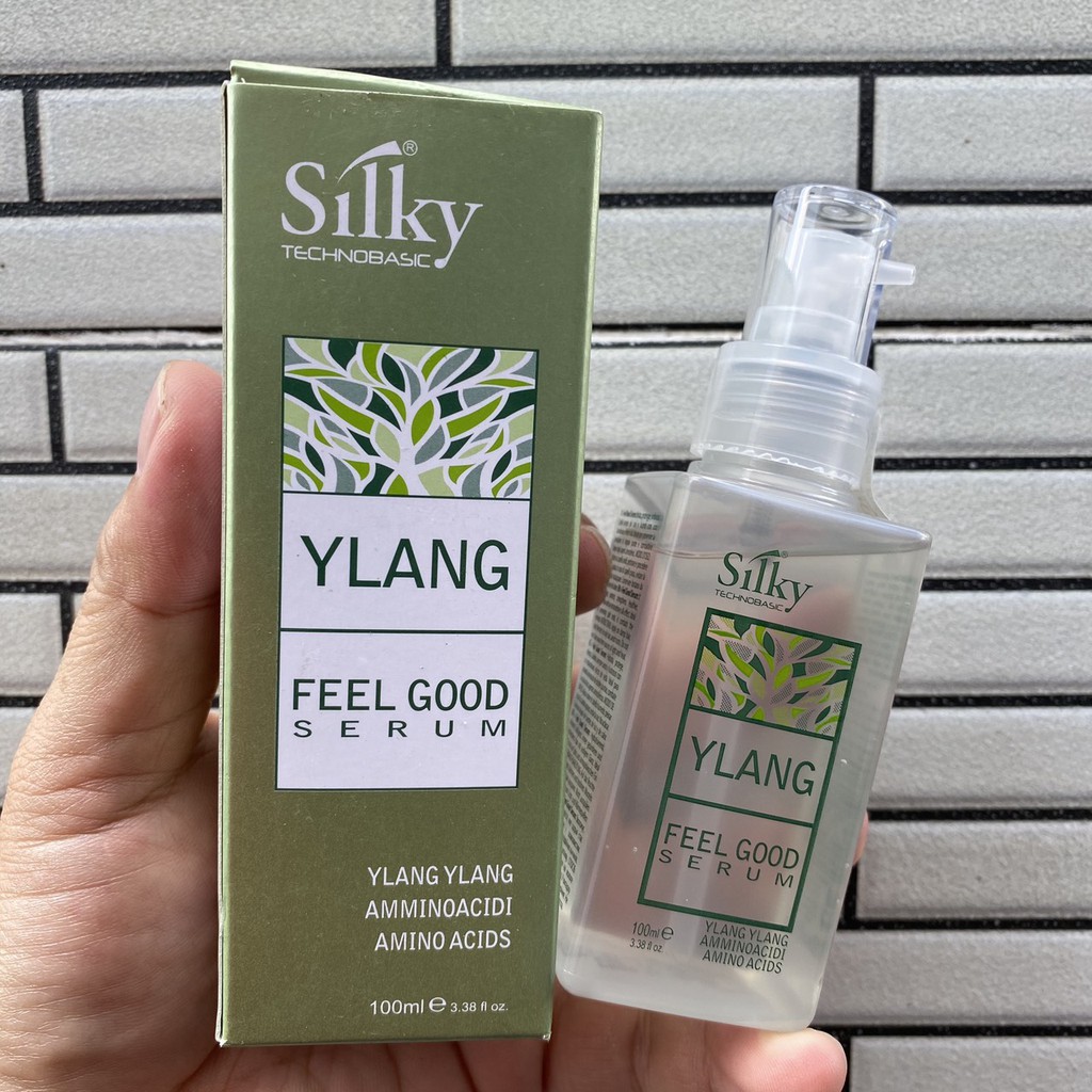 Tinh dầu dưỡng tóc thảo dược chăm sóc bóng mượt serum tinh chất dược liệu phục hồi hư tổn khô xơ chẻ ngọn Silky Ylang