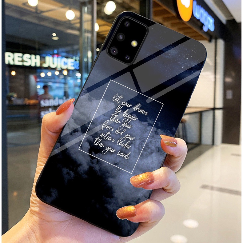 Ốp Lưng SAMSUNG GALAXY A31, A51 , A71,M51 Ốp kính bóng cao cấp Phi Hành Gia