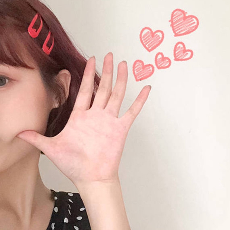 Bộ 10 / 20 / 30 / 40 Kẹp Tóc Hình Giọt Nước Dễ Thương Nhiều Màu