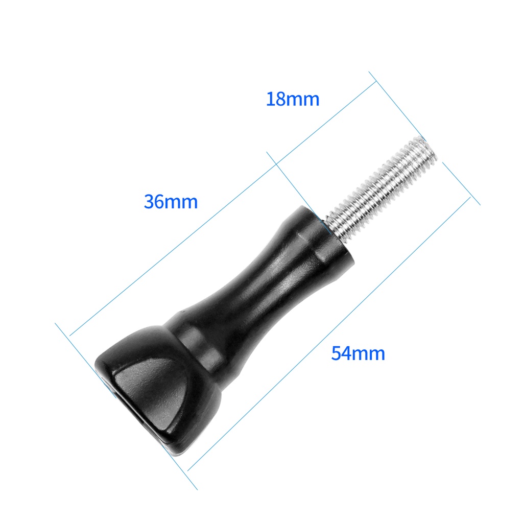 Xt-xinte Đai Ốc Dài Bằng Nhựa ABS Gắn Đế Máy Ảnh Hành Động / Mũ Bảo Hiểm Có Khóa Cài Giá