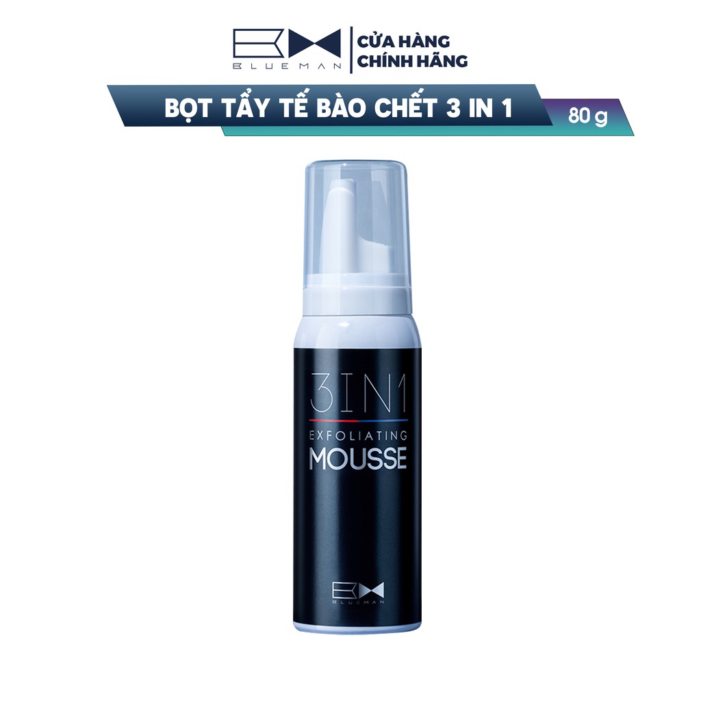 Bọt Tẩy Tế Bào Chết Da Mặt BLUEMAN Sạch Sâu Lỗ Chân Lông 80g ZL45