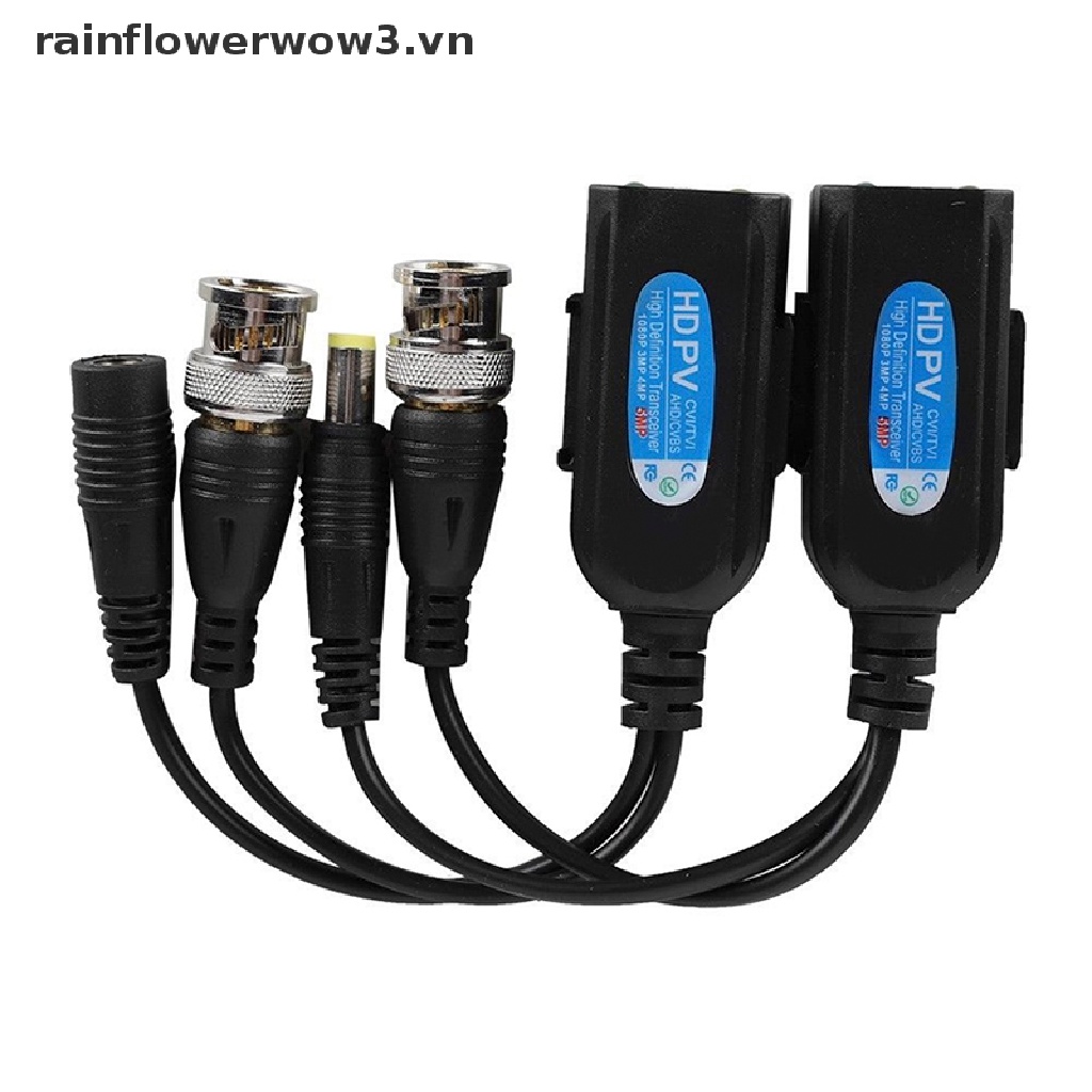 1 Cặp Giắc Chuyển Đổi Từ CCTV Coax BNC Sang CAT5e 6 RJ45