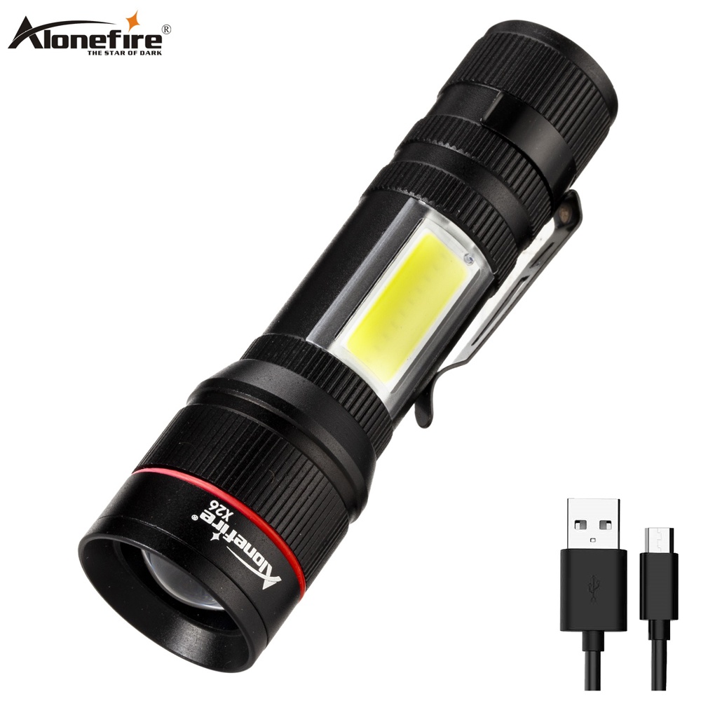 Đèn pin ALONEFIRE X26 LED mini chống thấm nước tiện dụng