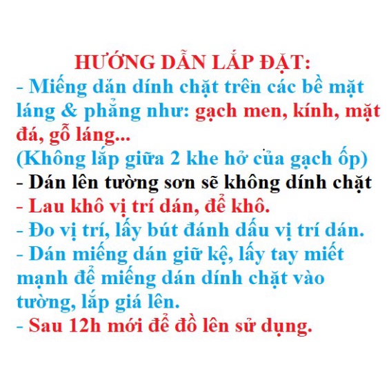 Miếng dán tường dùng cho Hộp giấy vệ sinh Ecoco, nhả kem đánh răng Ecoco...