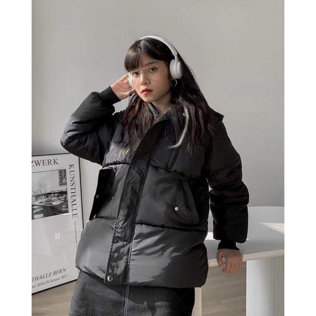 ÁO PHAO CÓ MŨ OVERSIZE CHUBBIE chất liệu dày dặn, ấm áp - CHUBBIE WINTER Jacket | BigBuy360 - bigbuy360.vn