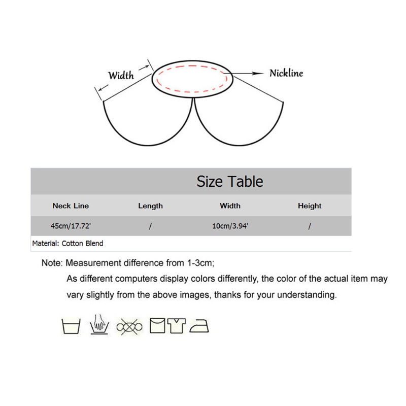 Cổ Áo Sơ Mi Giả Họa Tiết Bướm Thời Trang