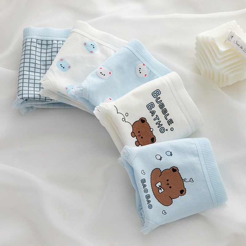 ( Chọn màu, che tên ) Quần lót nữ cotton trẻ trung dễ thương tươi tắn