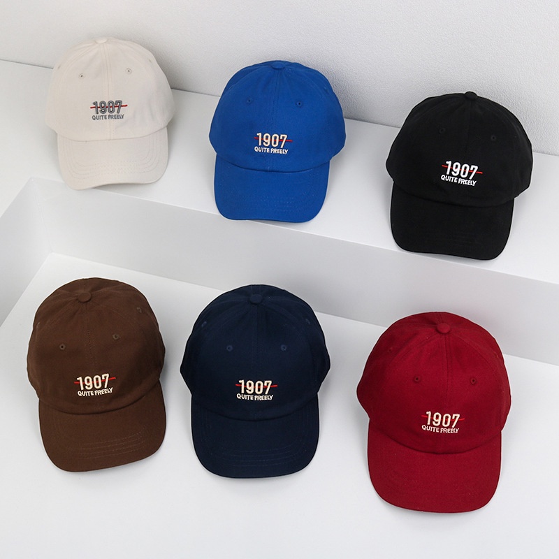 Nón Lưỡi Trai Thời Trang Hàn Quốc Thêu Họa Tiết Đơn Giản Cho Mẹ Và Bé 1907