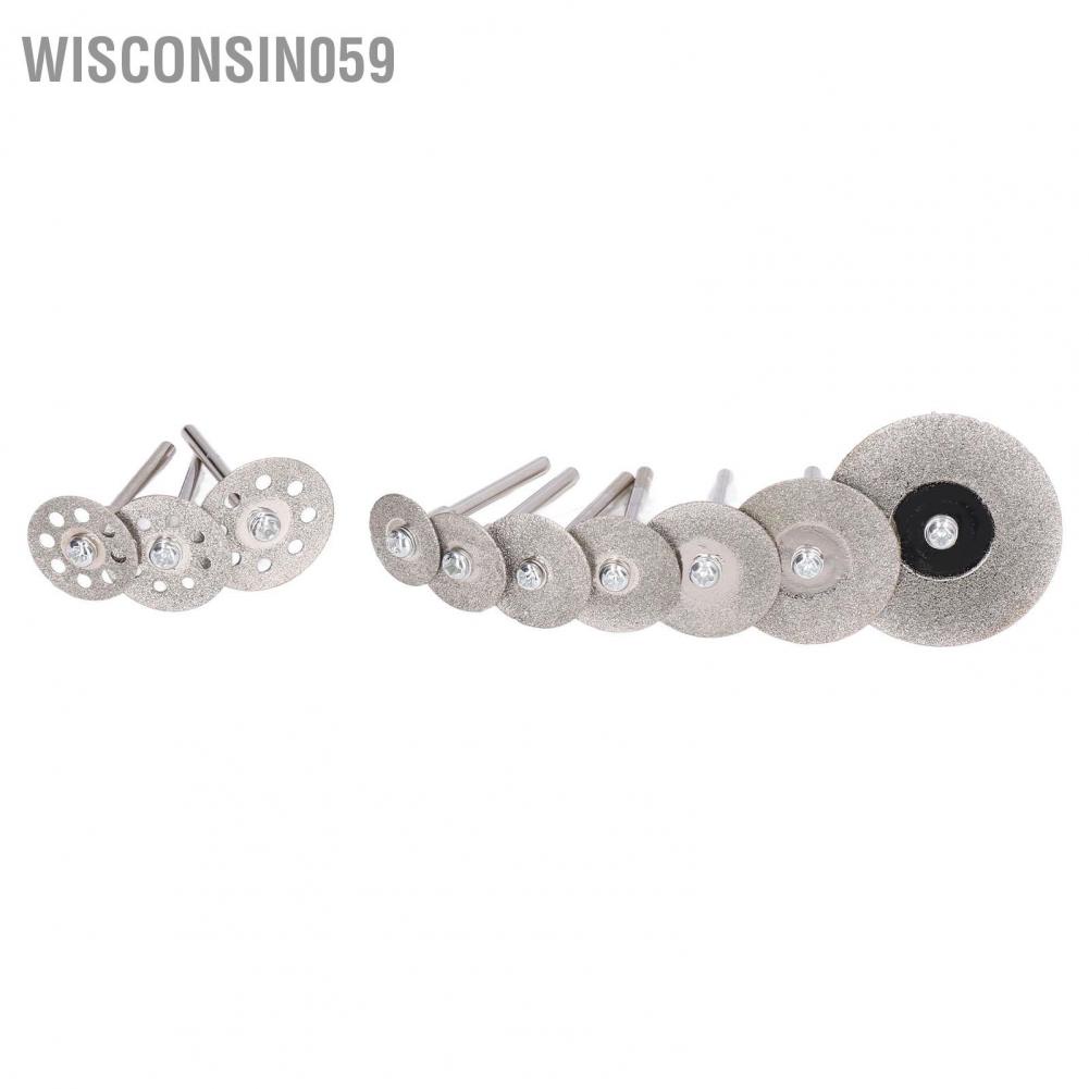 Wisconsin059 10Pcs Emery Cutting Wheel Set Thin Sharper High Accuracy Good Performance Accessory for Marble Concrete