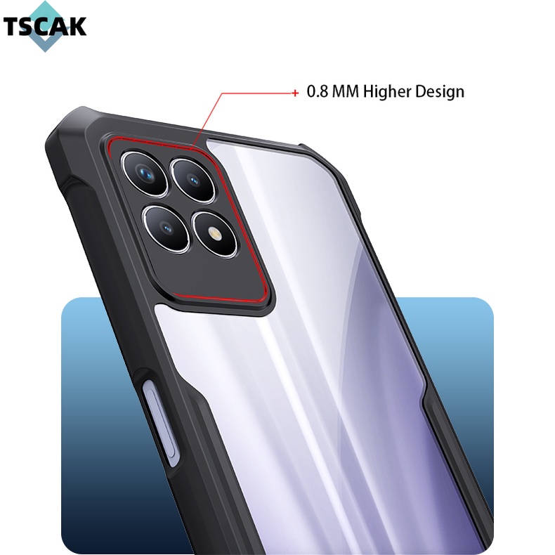 Ốp Điện Thoại Silicon Acrylic Trong Suốt Chống Sốc Cho Realme 8i GT Neo 2 2T Q5i Q5 Pro V25 Narzo 50i 50 Pro 50A Prime