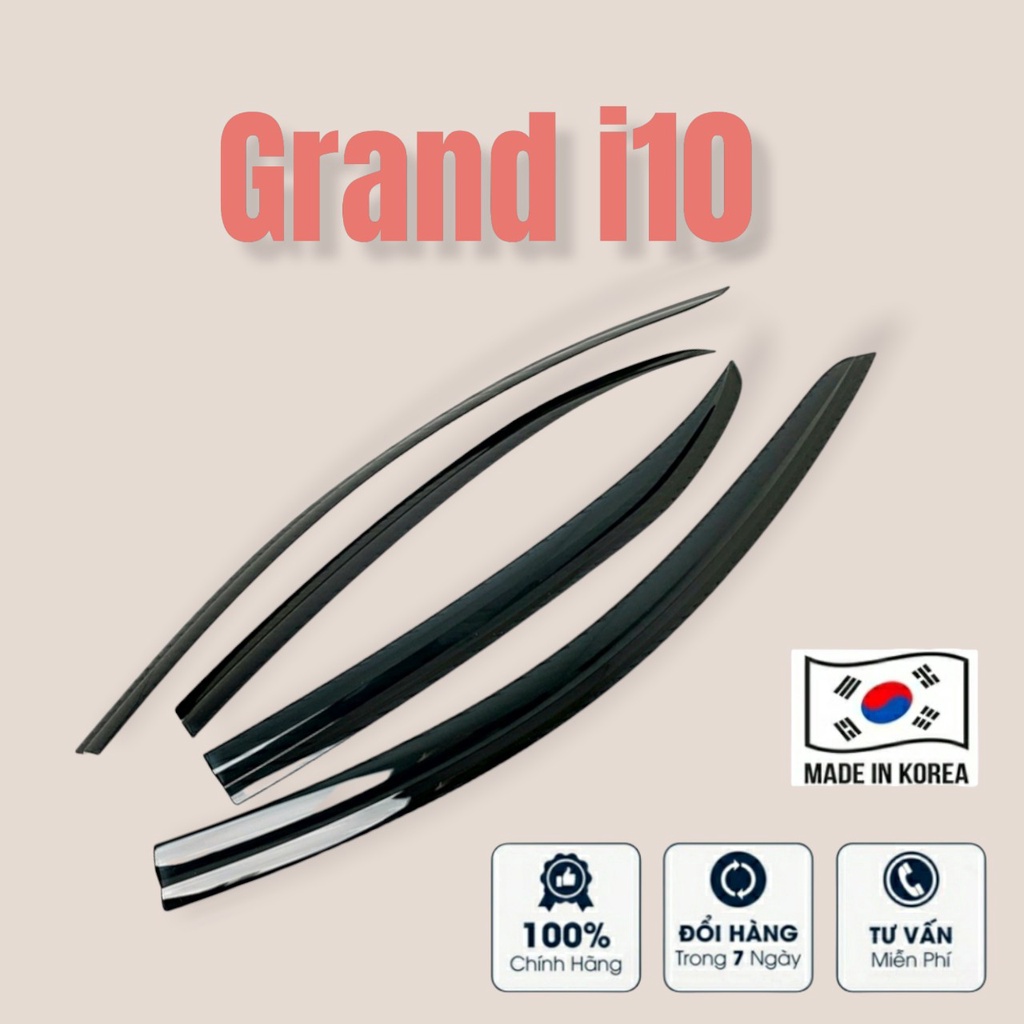 Vè Che Mưa Xe Grand I10 Màu Đen Hàn Quốc