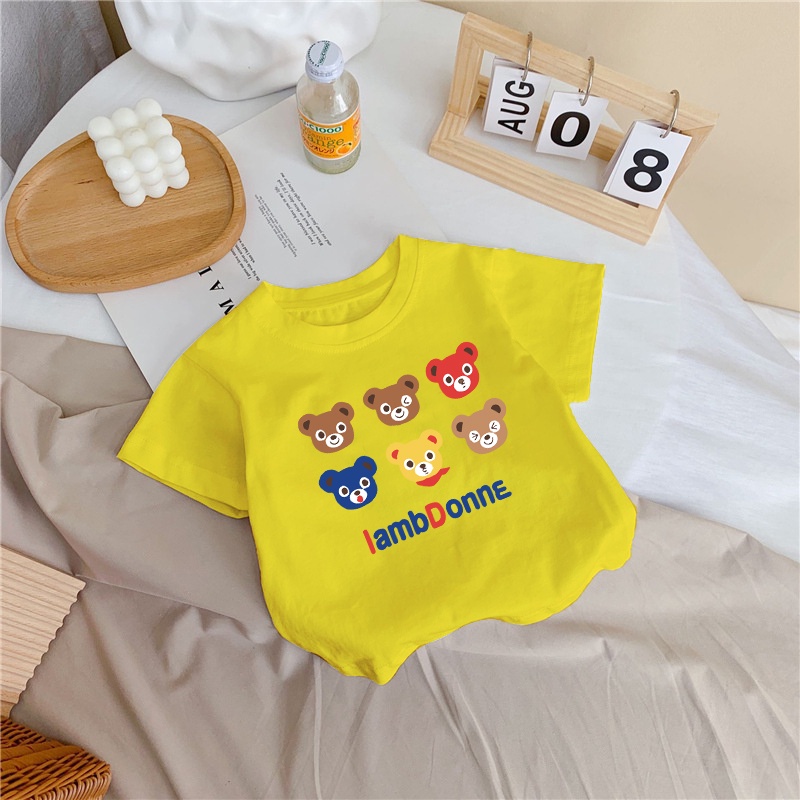 Áo thun cho bé trai, bé gái mùa hè 0 đến 4 tuổi họa tiết hoạt hình ATTE94