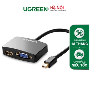Cáp chuyển đổi Mini Dis play Port  sang HDMI, VGA Ugreen 10439 - Hàng chính hãng