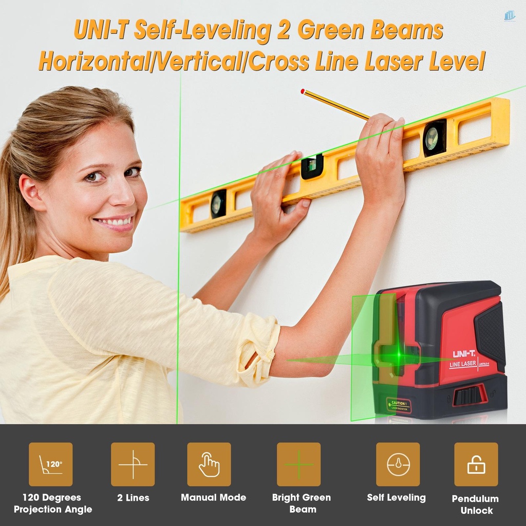 UNI-T Máy Đo Khoảng Cách Laser 2 Đường s2mwvn6