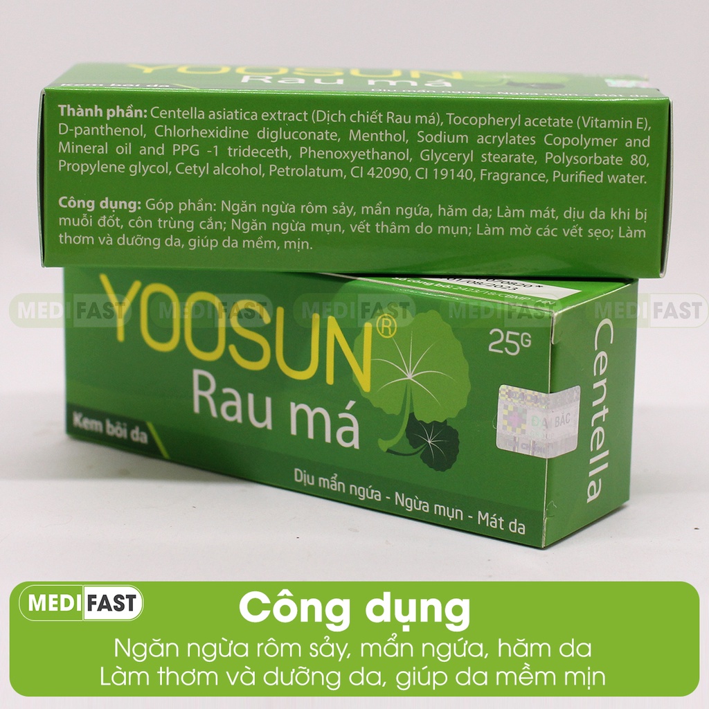Kem Yoosun rau má - giảm mẩn ngứa, côn trùng cắn, dưỡng da từ thảo dược