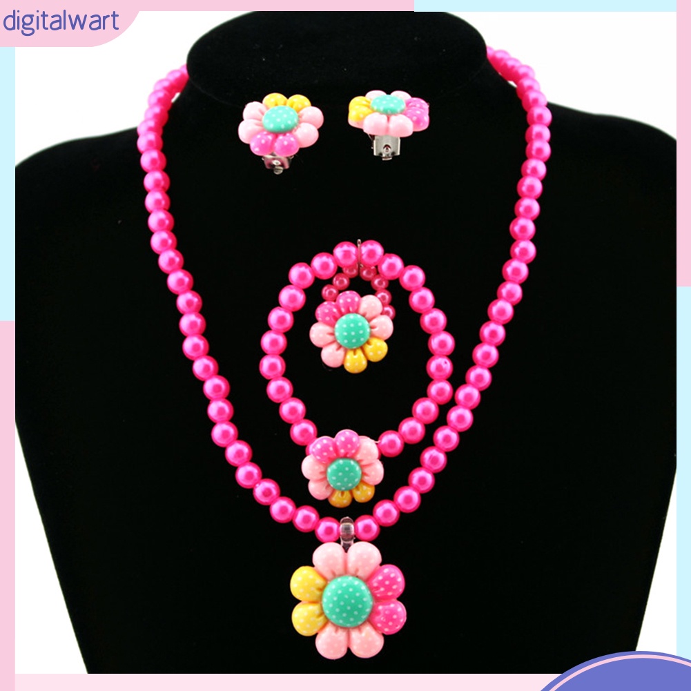 Bộ trang sức ngọc trai đồ chơi cho bé ngọt ngào dễ thương