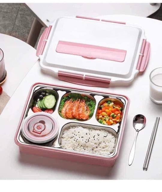 Khay cơm inox 5 ngăn