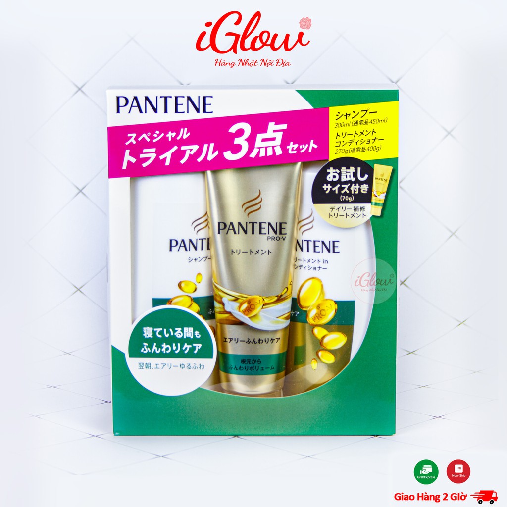 Bộ Dầu Gội Xả Set 3 Pantene Nhật Bản