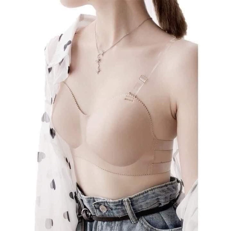 Áo bra không dây HANA áo lót nữ quây không dây quai đan chéo tặng kèm dây trong - sp 39