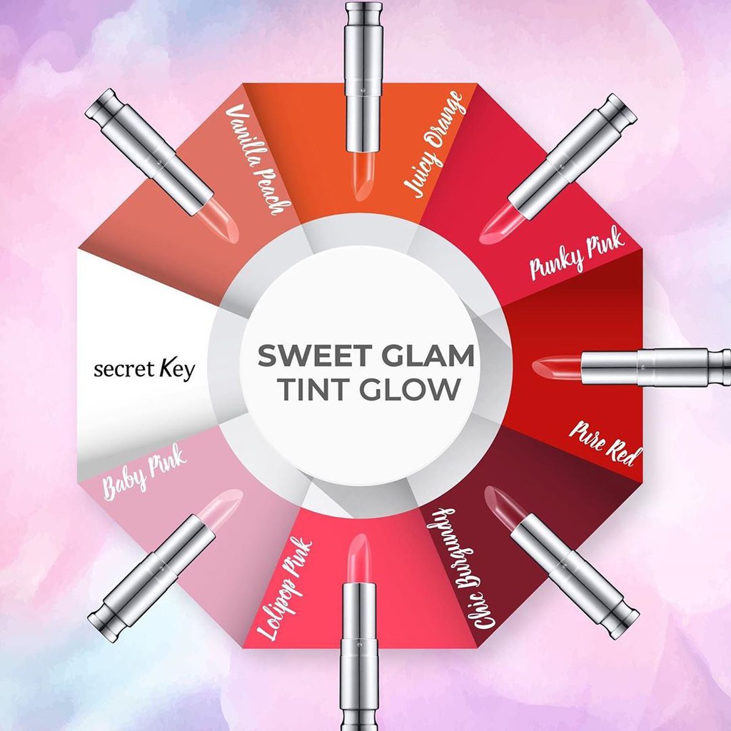 Son Dưỡng Có Màu Sweet Glam Secret Key 3.5gr