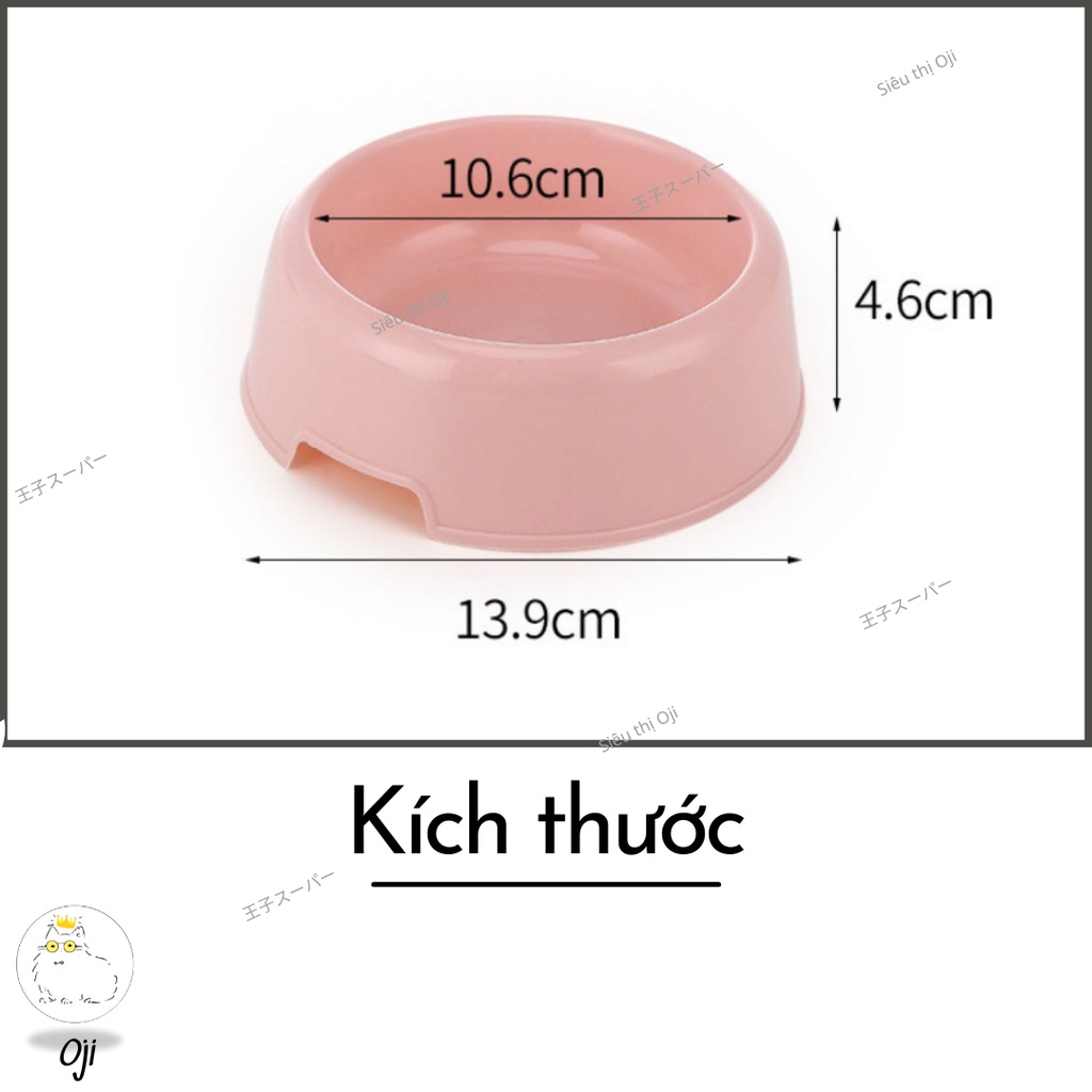Bát Ăn Cho Chó Mèo Bát Nhựa Đơn