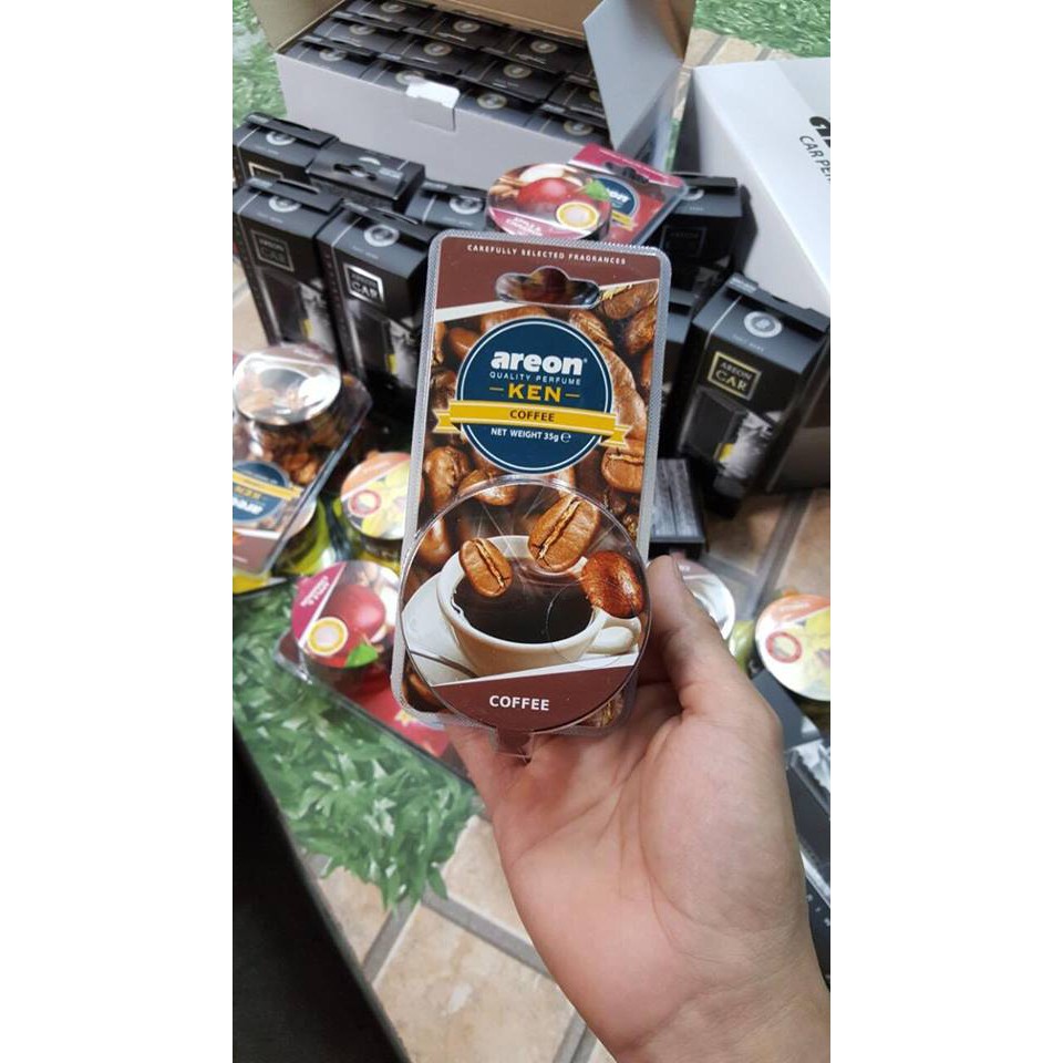 Sáp Thơm AREON Khử Mùi Xe Hơi Cao Cấp - hương Cafe - Vani - Táo quế - Dâu | BigBuy360 - bigbuy360.vn