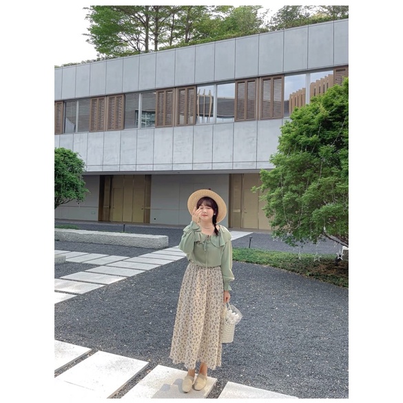 Chân váy dài hoa nhí cạp chun dáng suông vintage ulzzang LALY CV01 | BigBuy360 - bigbuy360.vn