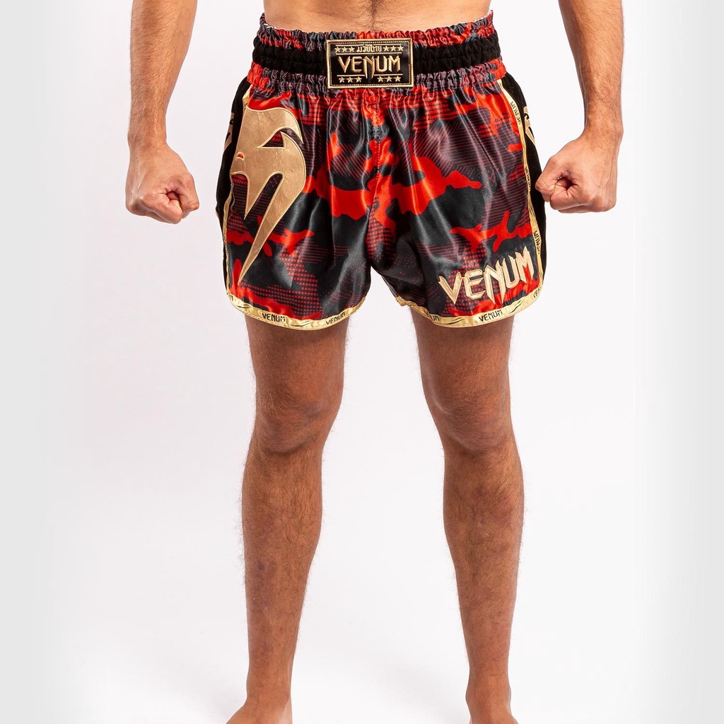 Quần Muay Thai Venum Giant Camo - Red/Gold