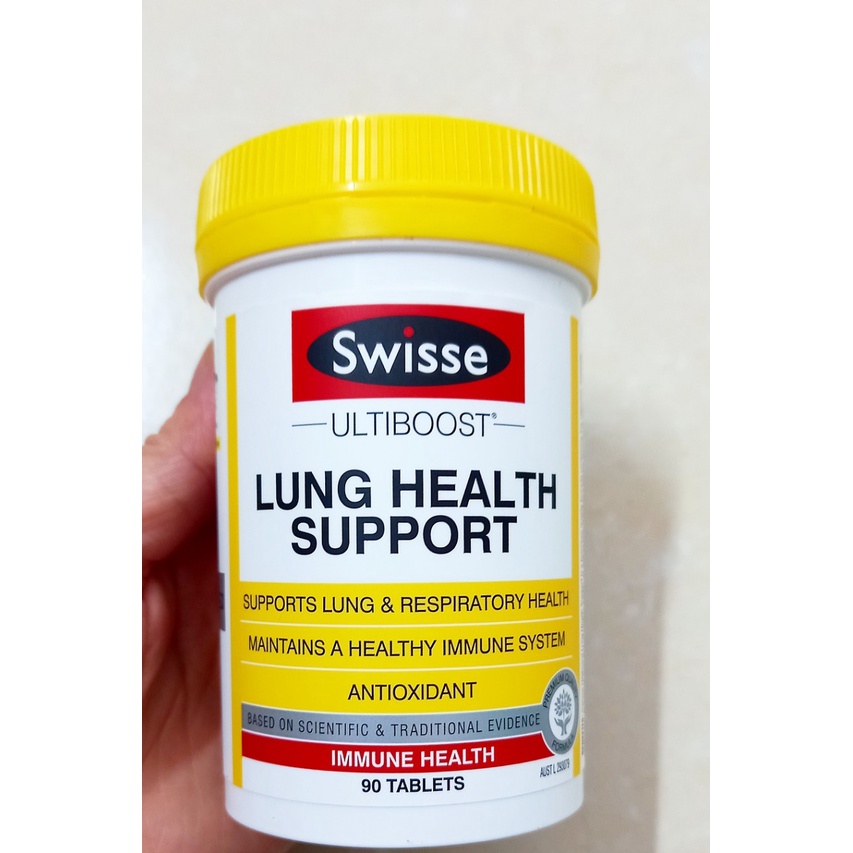 Viên uống thải độc phổi Lung Health support lọ 90 viên (Úc). Bổ phổi, hỗ trợ chức năng phổi (Swisse)