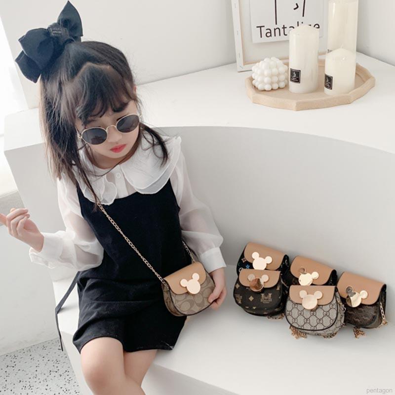 Túi đeo chéo nhỏ nhắn in họa tiết dễ thương thời trang cho bé gái