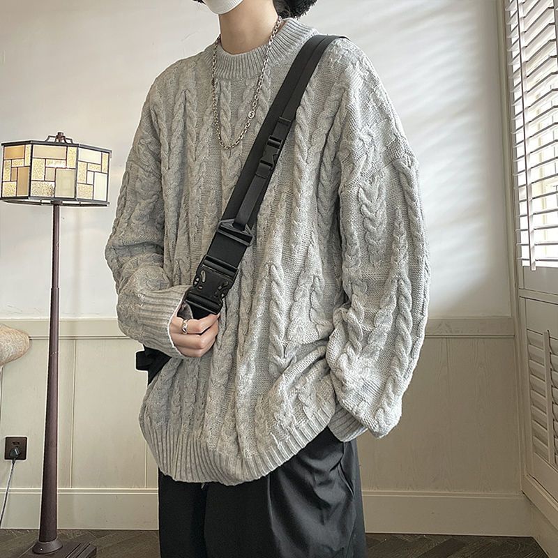 Áo Sweater Chui Đầu Dáng Rộng Kiểu Retro Thời Trang Mùa Thu 2022 Cho Nam