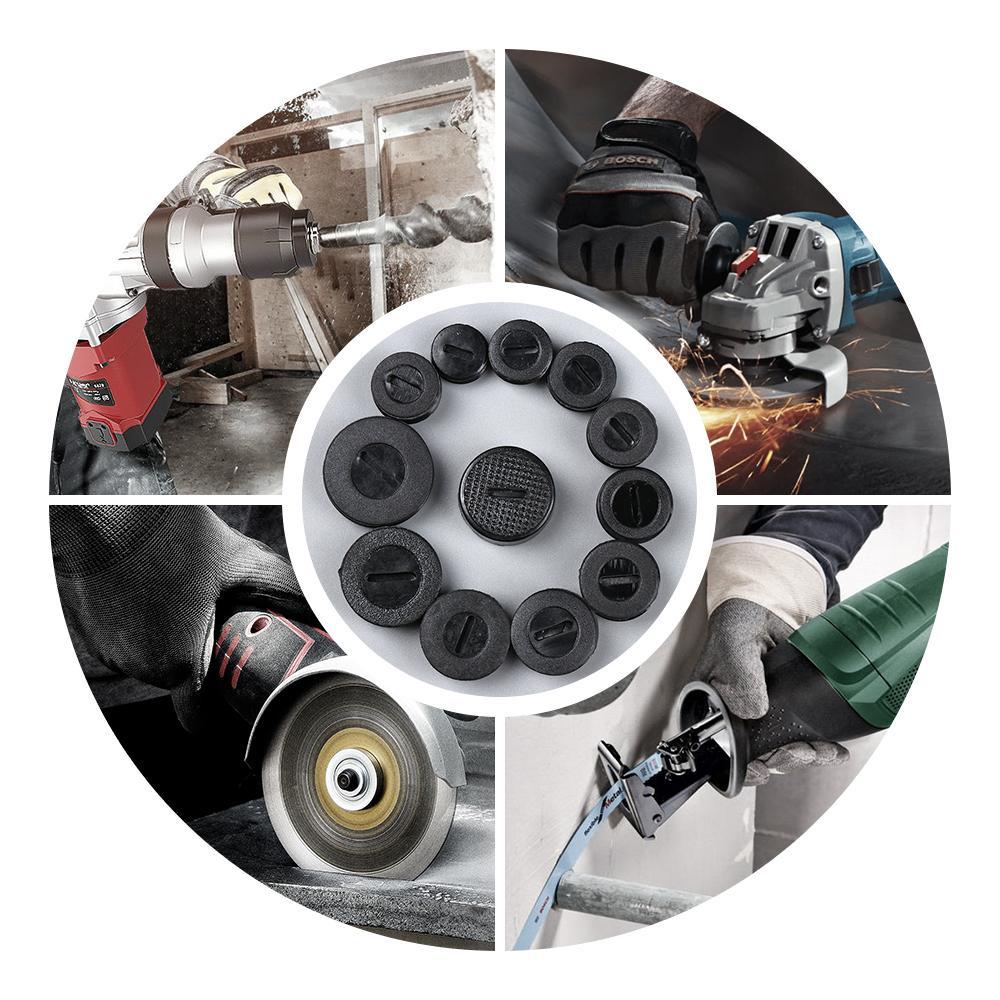 YANN1 Bộ 10 Nắp Nhựa Gắn Cọ Trang Điểm 17mm / 18mm / 20mm / 22mm Ốp