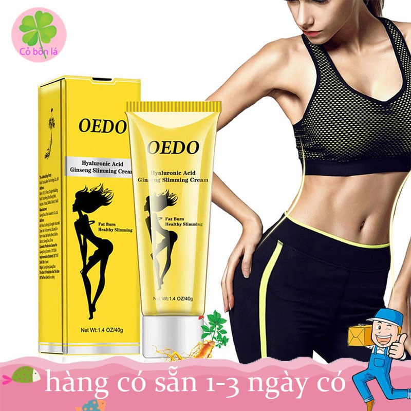 Kem Tan Mỡ Bụng OEDO Chứa Axit Hyaluronic Chiết Xuất Nhân Sâm Đốt Cháy Chất Béo Giảm Cân