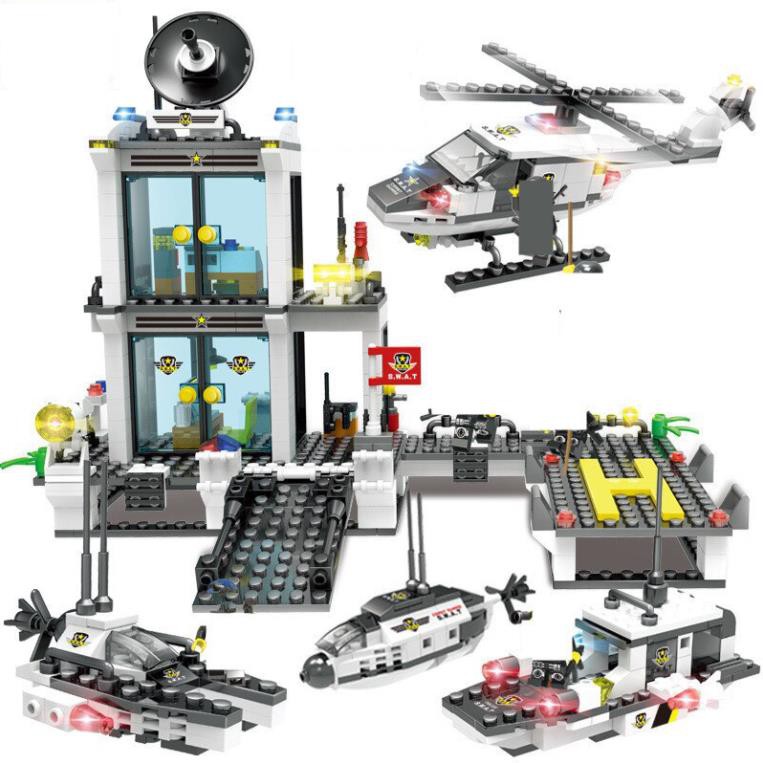 Đồ chơi ghép hình Lego Trạm Cảnh sát đặc nhiệm COAST GUARD SPECIAL TEAM 646pcs No.A332