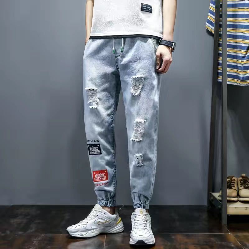 Quần Jeans Dài Lưng Thun Cá Tính Thời Trang Nam | BigBuy360 - bigbuy360.vn