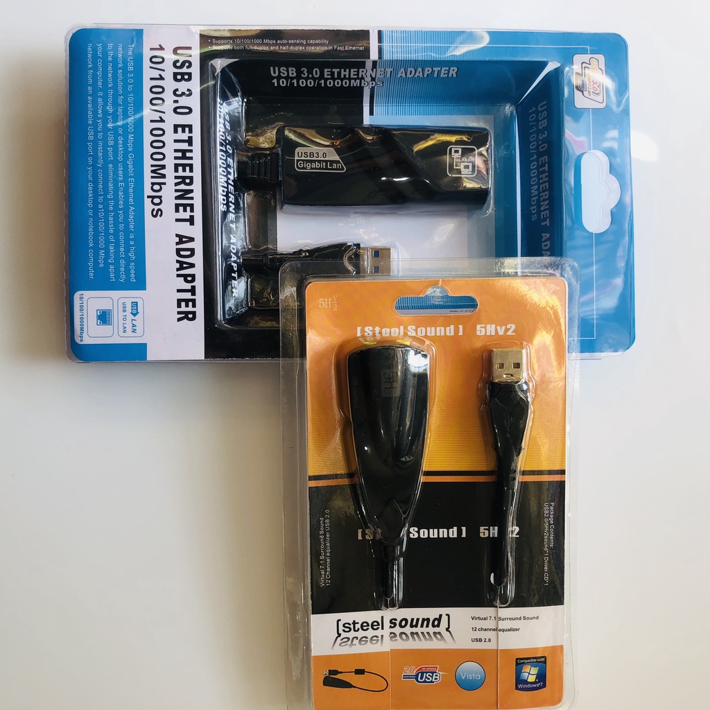 Combo USB 3.0 to Gigabit Ethernet Adapter và USB Sound 5Hv2 loại tốt