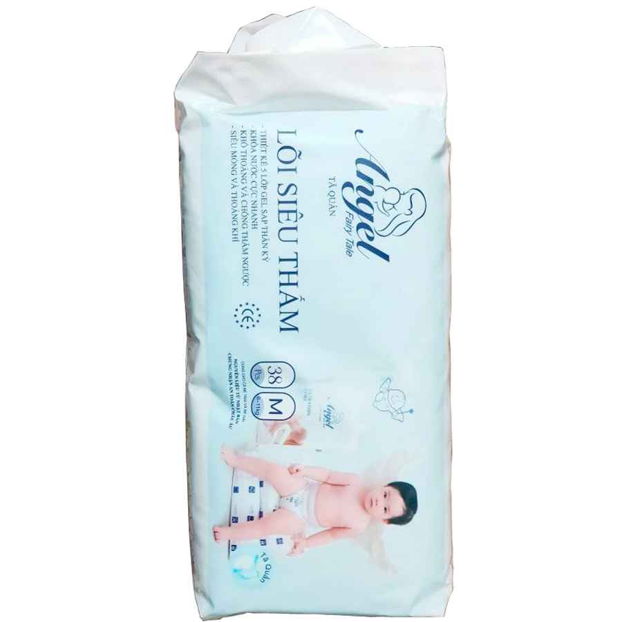 Bỉm Angel Quần Full Size Mẫu mới M38, L36, Xl34